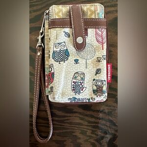 Unionbay Owl Zip Wallet with Strap